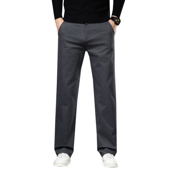 Men's Cotton Casual Trousers Thickened Pants - Image 3