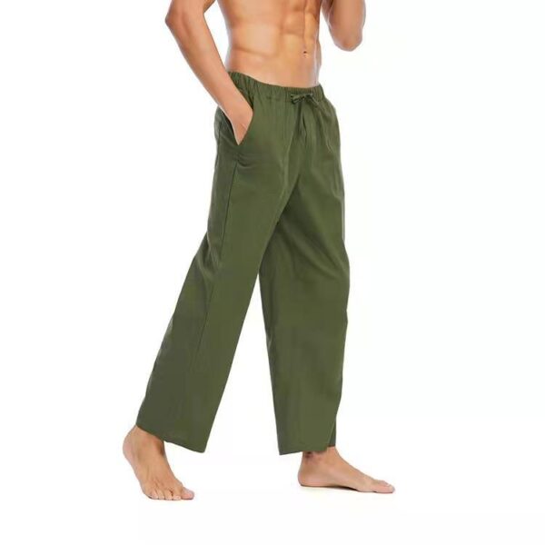 Casual Linen Cotton Trousers For Men - Image 10