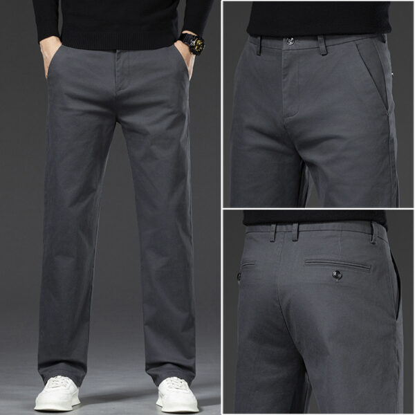 Men's Cotton Casual Trousers Thickened Pants - Image 8
