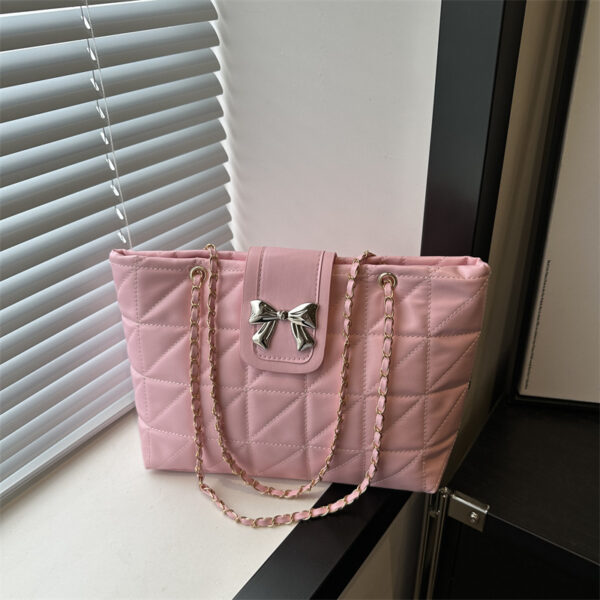 Soft Rhombus Chain Bag Large Capacity Totes - Image 6