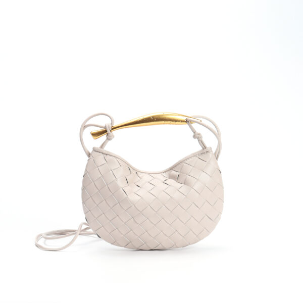 Woven Bag Fashion Cattlehide Leather Commuter Portable Shoulder Crossbody Bag - Image 3