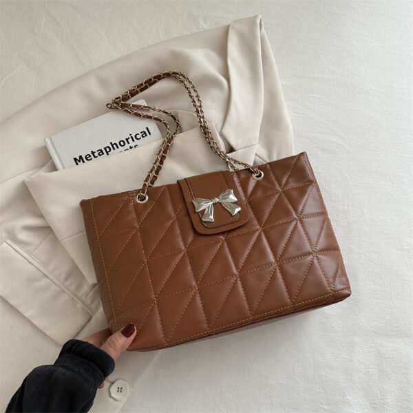 Soft Rhombus Chain Bag Large Capacity Totes - Image 7