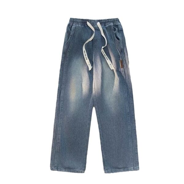 High-looking Comfortable Straight Loose Wide-leg Men's Casual Jeans - Image 5