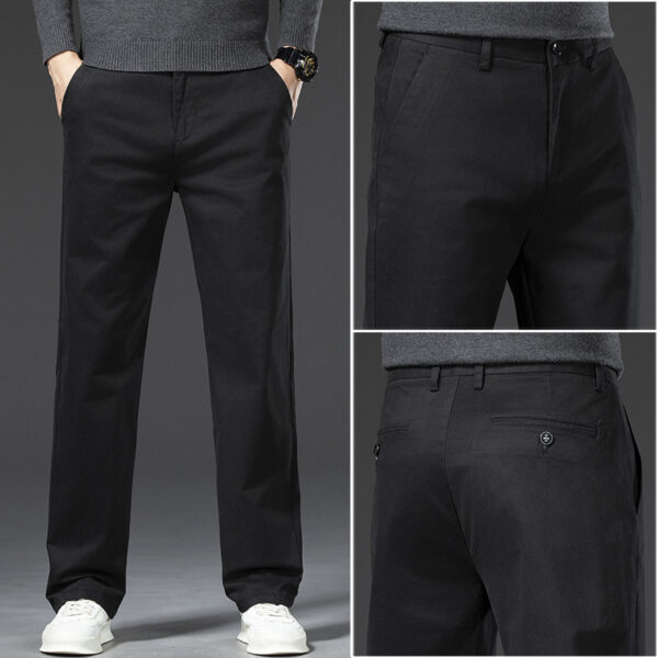 Men's Cotton Casual Trousers Thickened Pants - Image 6