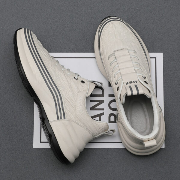 Men's Breathable Leather Sports Shoes - Image 2