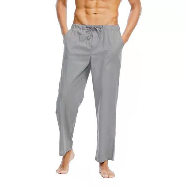Casual Linen Cotton Trousers For Men - Image 6