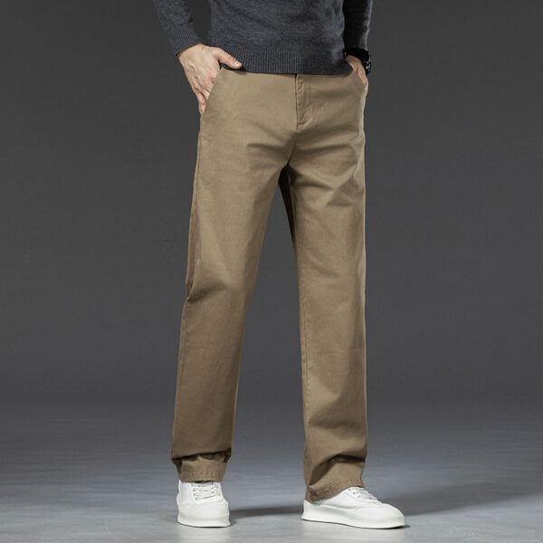 Men's Cotton Casual Trousers Thickened Pants - Image 4