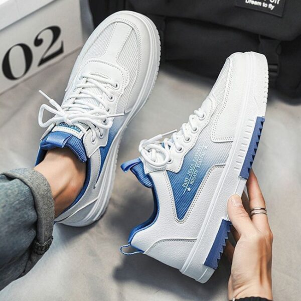 Breathable Mesh Panel Shoes Fashion Sports Men's Hight Increasing Shoes - Image 2
