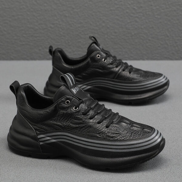 Men's Breathable Leather Sports Shoes - Image 3