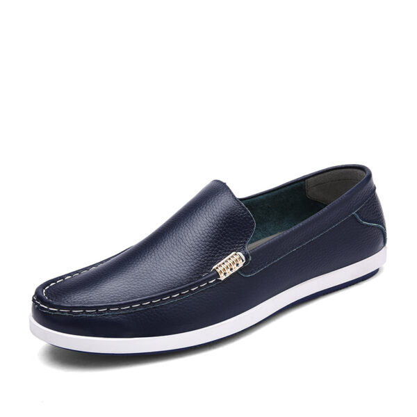 Men's Casual Leather Shoes Leather Soft Bottom Summer Breathable - Image 7