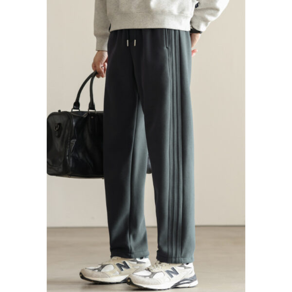 Autumn And Winter New Warm Sweatpants Loose Straight Pants - Image 2