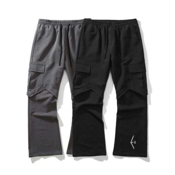 Street Embroidered Flared Loose Men's Casual Pants - Image 4