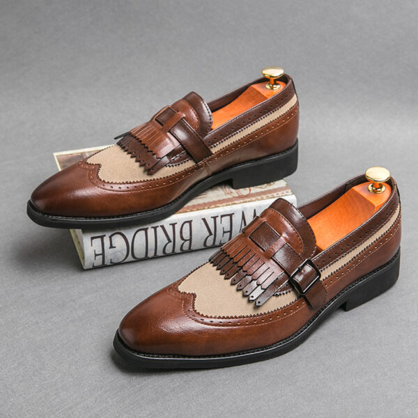 Plus Size Men's Shoes Tassel Trendy Pointed Toe - Image 4