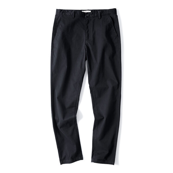 Pure Cotton Casual Pants Men's All-matching Loose Straight Business Summer - Image 5