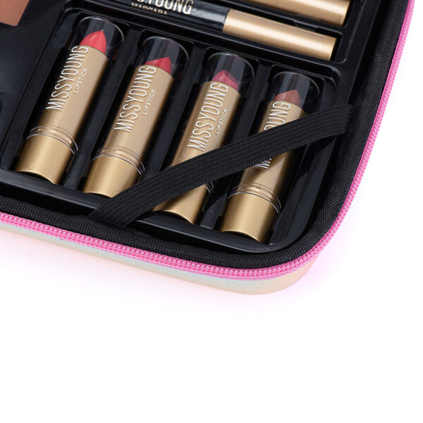 Lipstick Lip Glaze Eyebrow Pencil Highlighter Set - Image 4