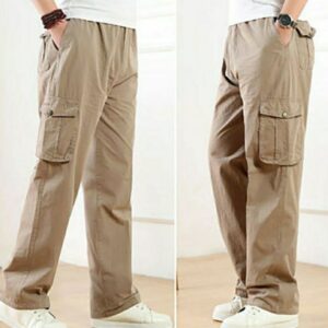 Men's Loose Straight Multi-pocket Overalls