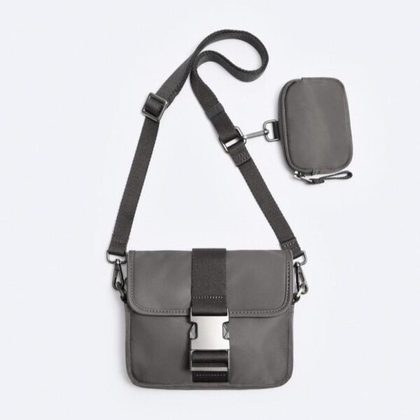 Men's Bag Trendy Two-piece Coin Purse Casual Crossbody Shoulder Bag - Image 7
