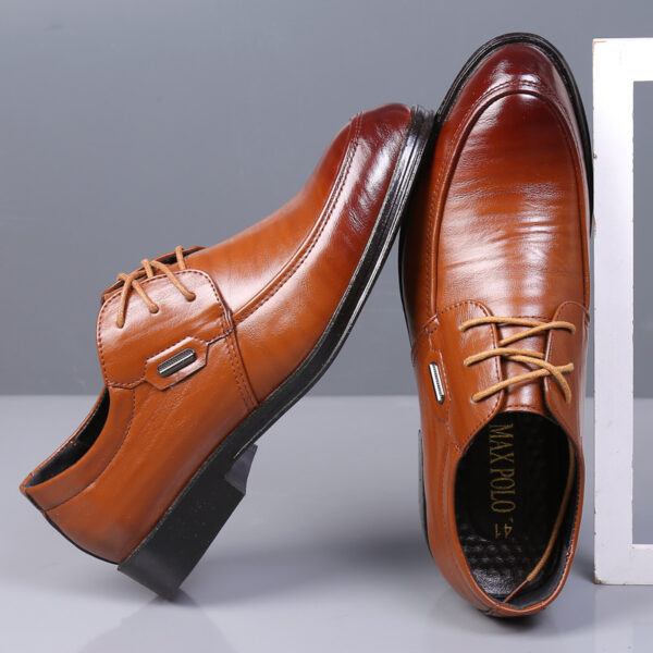 Men's Casual Leather Shoes Trendy Summer Breathable Hollow Perforated Sandals - Image 6