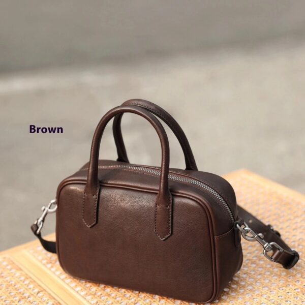 Bowling Bag Fashion Shoulder Messenger Handbag - Image 8