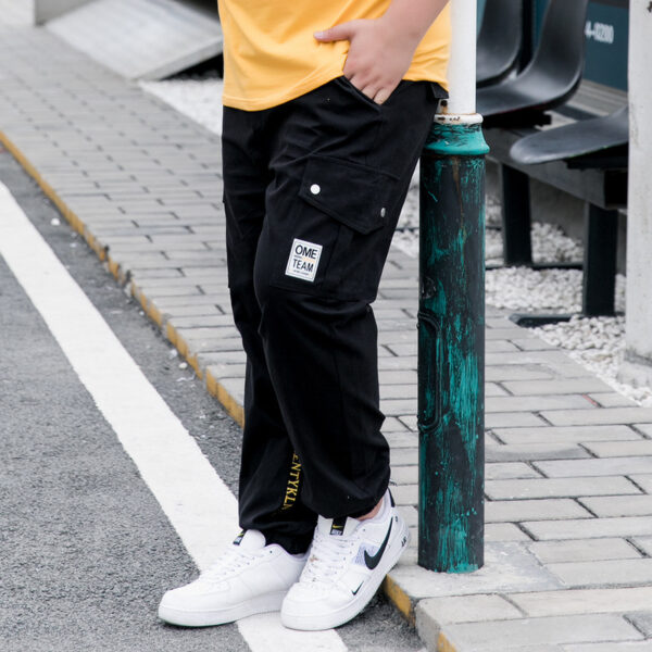 Fashion Plus Size Overalls Men's Fat Cropped Trousers - Image 3