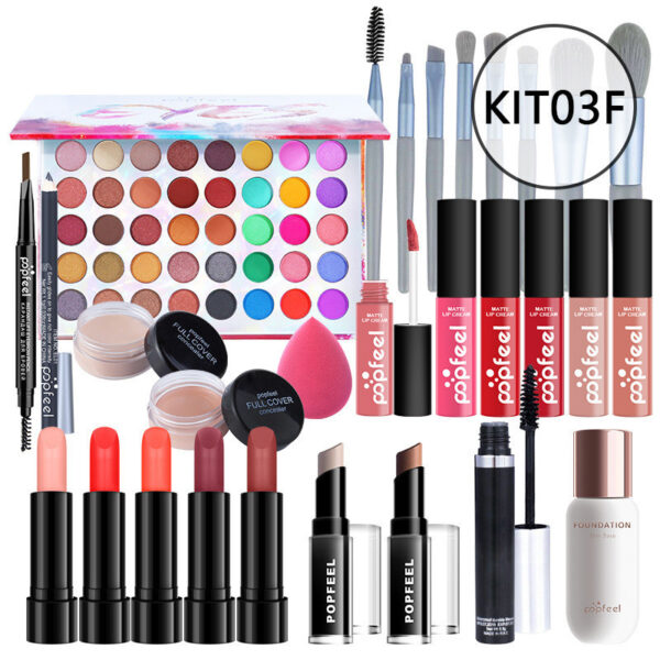 Makeup Cosmetics Set Beginner Combination Concealer Eyeliner Eyebrow Pencil - Image 8