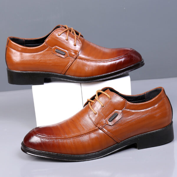 Men's Casual Leather Shoes Trendy Summer Breathable Hollow Perforated Sandals - Image 8