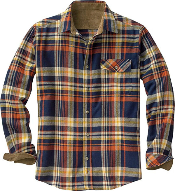 European And American Spring And Autumn Single-breasted Plaid Shirt Long Sleeve Loose - Image 10