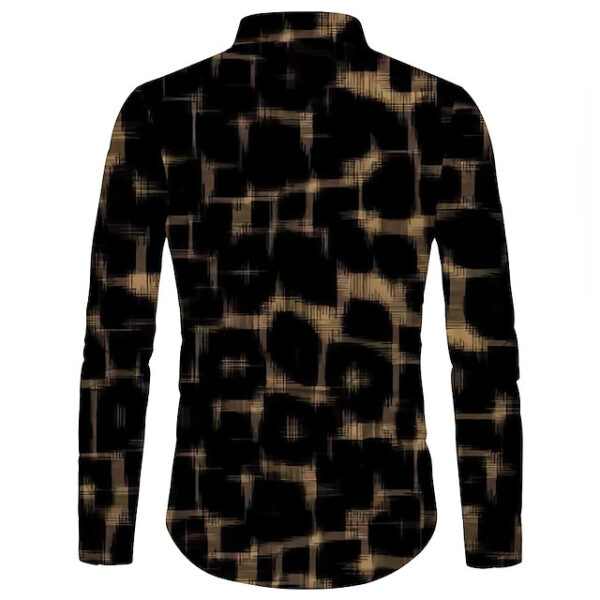 3D Digital Printing Lapel Long Sleeve Shirt - Image 2