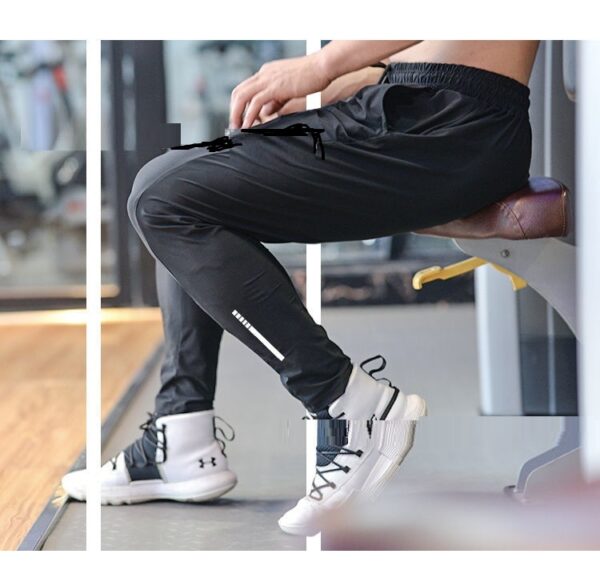 Men's Slim Fit Breathable Stretch Thin Summer Pencil Pants - Image 3