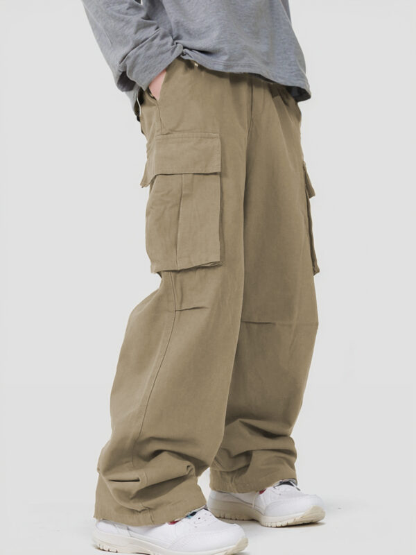 Three-dimensional Pocket Overalls Functional Lace-up Loose Casual Pants - Image 7