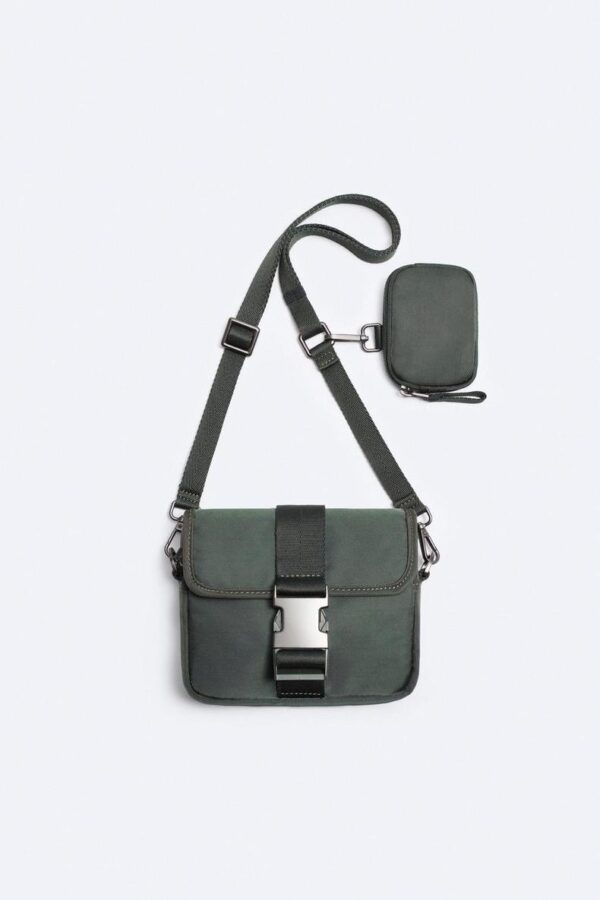 Men's Bag Trendy Two-piece Coin Purse Casual Crossbody Shoulder Bag - Image 2