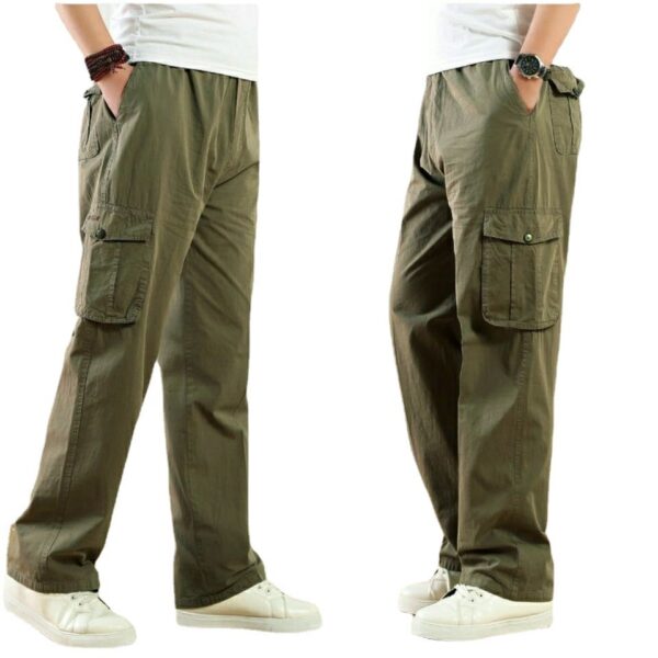 Men's Loose Straight Multi-pocket Overalls - Image 6