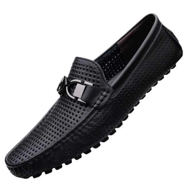 Breathable Thin Soft Bottom Soft Leather Men's Sandals - Image 5
