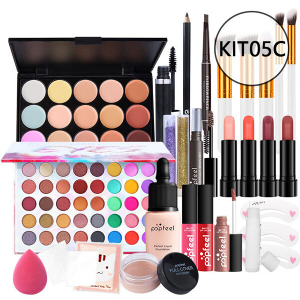Makeup Cosmetics Set Beginner Combination Concealer Eyeliner Eyebrow Pencil - Image 9