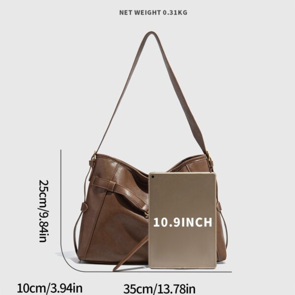 Retro Tote Women's Fashion Simple Shoulder Bag - Image 4