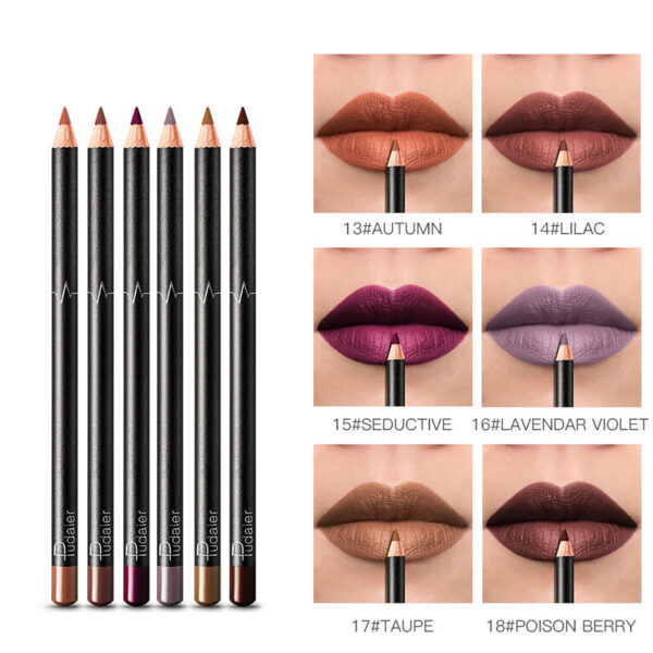 36 Color Lip Liner Waterproof Non-smudge Nude Color - Image 3