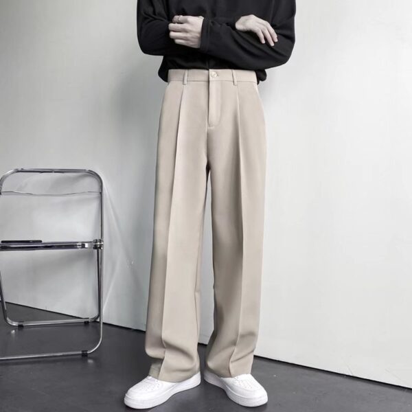 Men's Casual Loose Pants Soft Pleat - Image 4