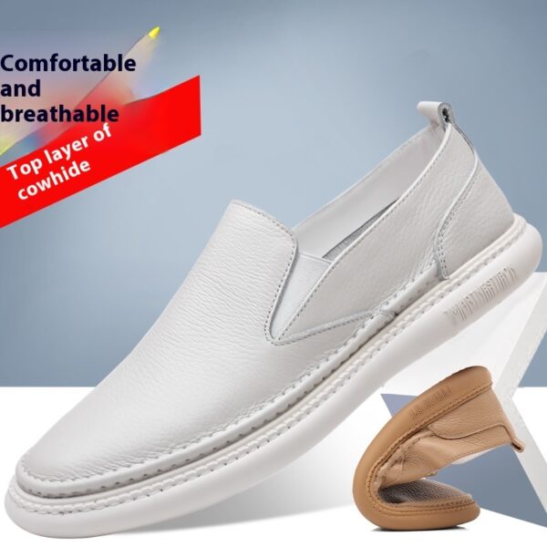 First Layer Cowhide Men's Leather Shoes Casual Leather Shoes - Image 5