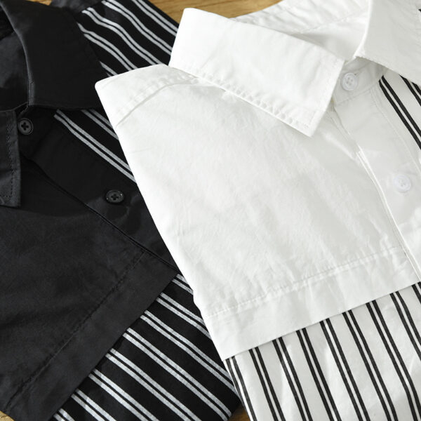 Cotton Long-sleeved Shirt Loose Japanese Style Casual - Image 4