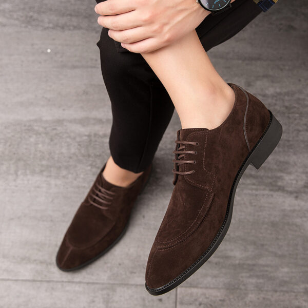 Men's Fashion Casual Brogue Carved Leather Shoes - Image 8