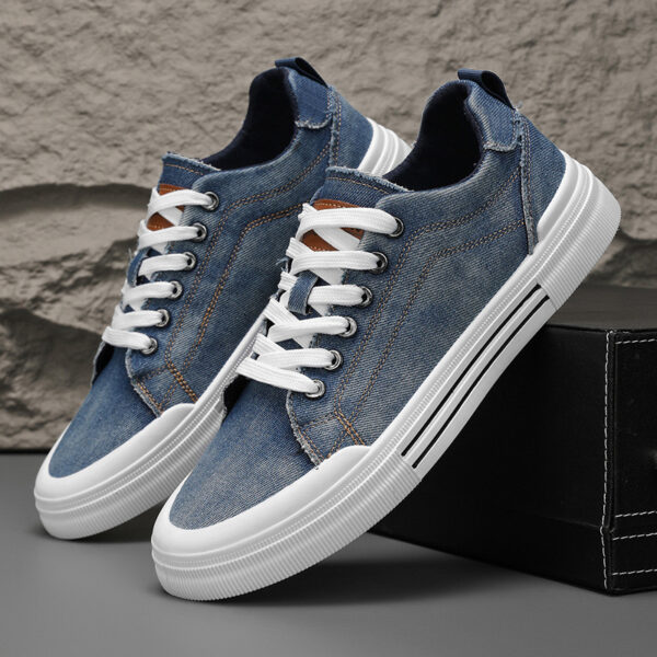 Men's Canvas Shoes Fashion Breathable Casual Sneakers - Image 4