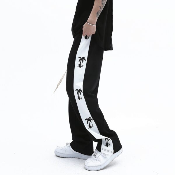 Men's Thin Contrast Color Patchwork Casual Sports Pants - Image 4